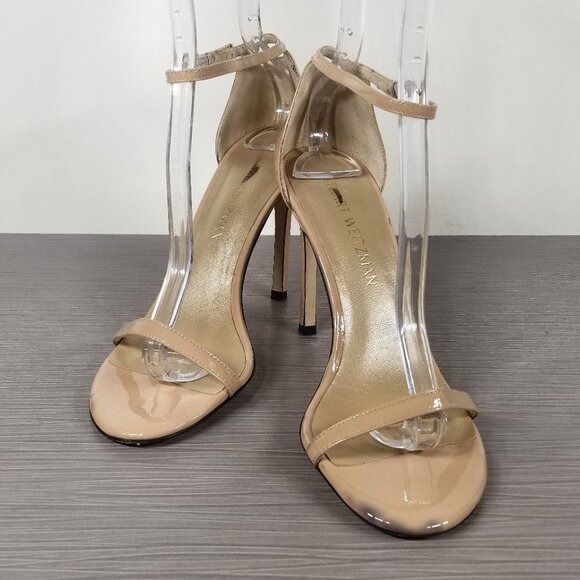 Stuart Weitzman Nudistcurve Ankle Strap Sandal, Womens Size 7.5 M - Picture 4 of 13